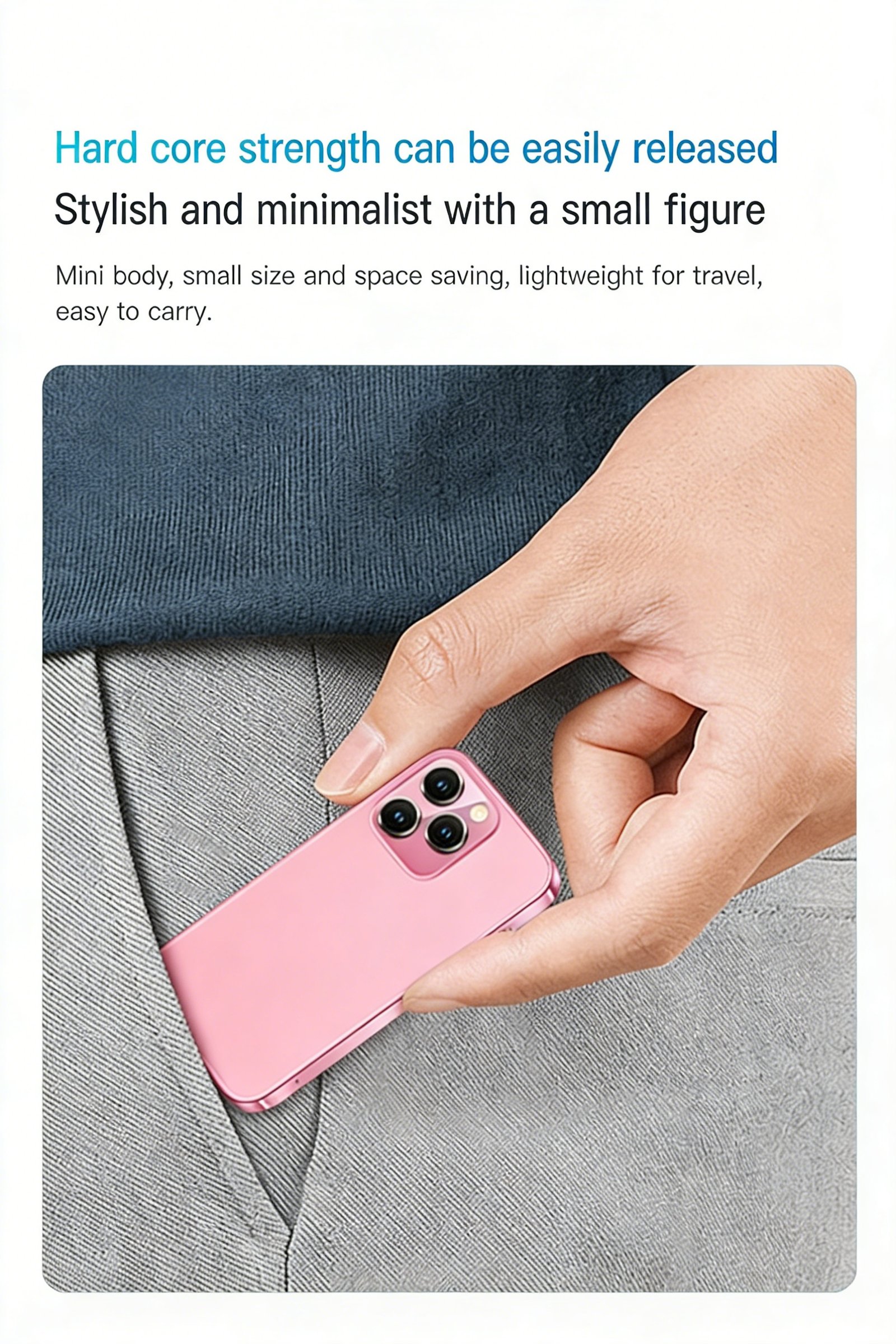 FUFFi Mini Smart Phone, 3.0 Inch Dual Card 3G Android 8.1 Phone, 2GB + 16GB GPS Bluetooth-compatible WiFi Portable Small Smart Phone - Image 5