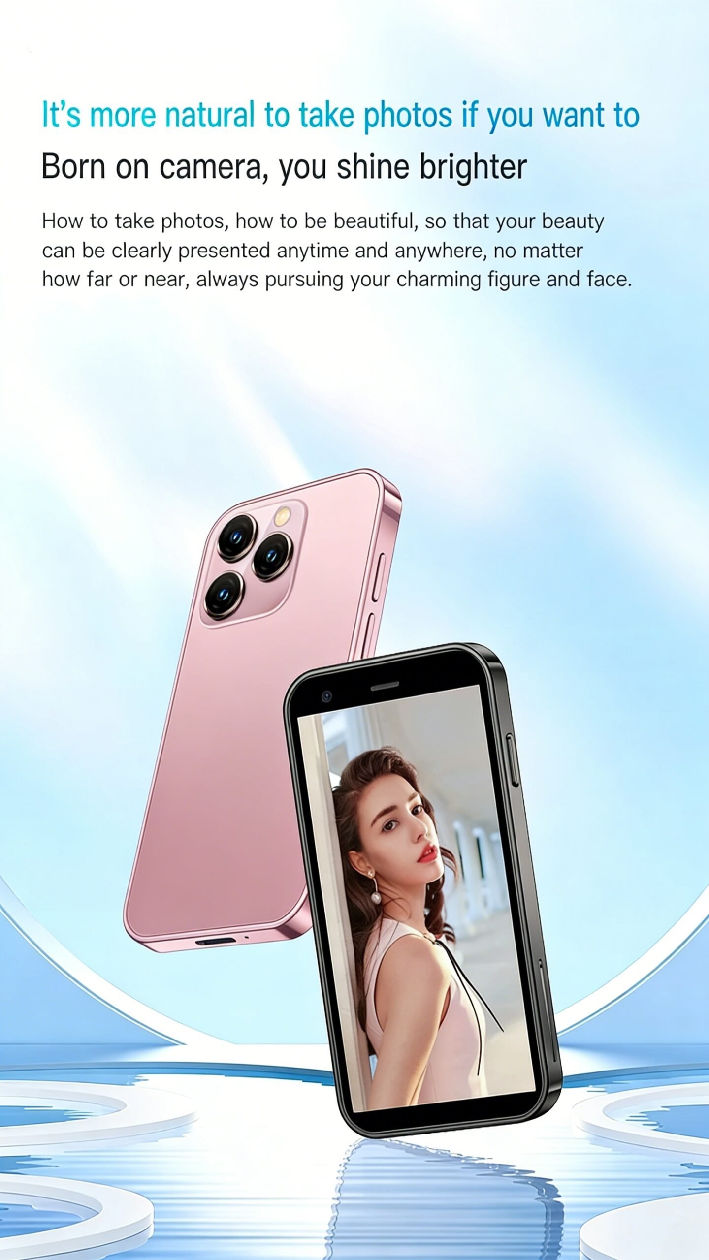FUFFi Mini Smart Phone, 3.0 Inch Dual Card 3G Android 8.1 Phone, 2GB + 16GB GPS Bluetooth-compatible WiFi Portable Small Smart Phone - Image 6